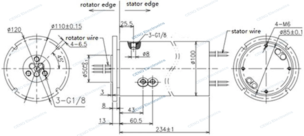 Integrated Slip Ring Compatible with Ethernet & Fiber Optic Rotary Joint